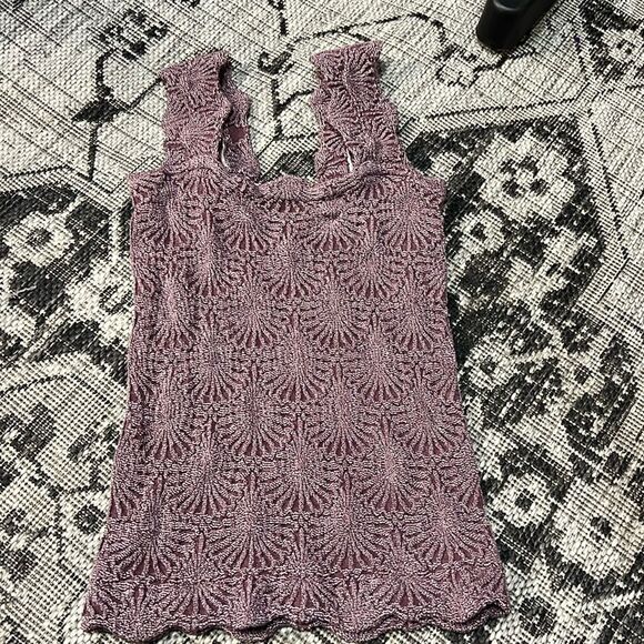 Free People Intimately Love Letter Cami Tank Top in Withered Rose - Picture 2 of 4